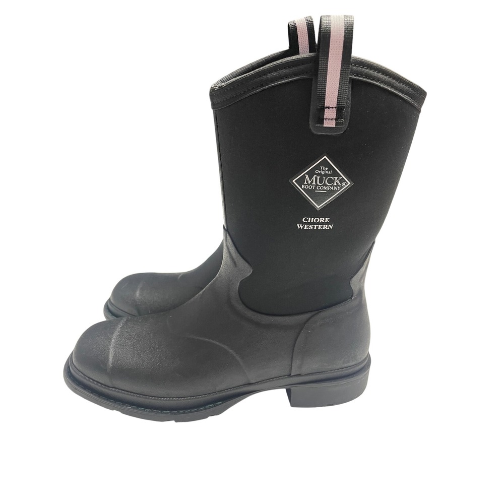 Muck Boot Chore Western Tall Black Women's 10M NWT